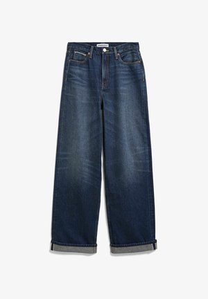 ARMEDANGELS, ENIJAA HIGH SELVEDGE WIDE JEAN - Wide Leg - midnight air