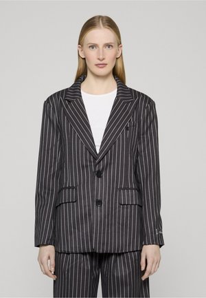 ANOTHER - Kort kåpe / frakk - dark grey stripes