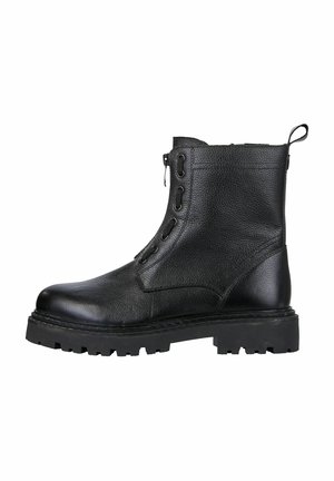 Lace-up ankle boots - black