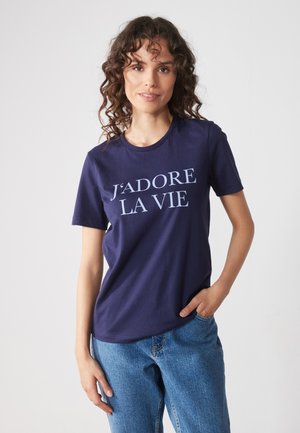 Print T-shirt - blue