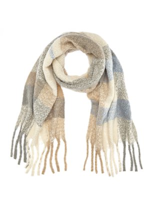 MODE - Schal - beige hellblau ecru