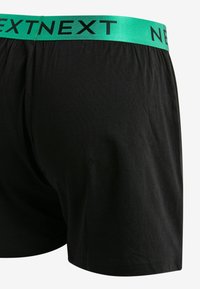 Next TEN PACK - Široke boksarice - black metallic blue green waistband