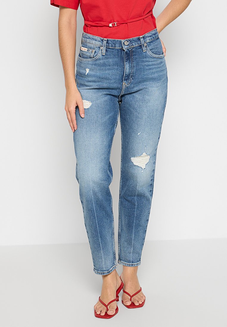 Calvin Klein Jeans Mom jeans blauw Calvin Klein Jeans Mom jeans blauw