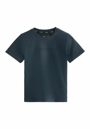 T-Shirt print - navy cotton