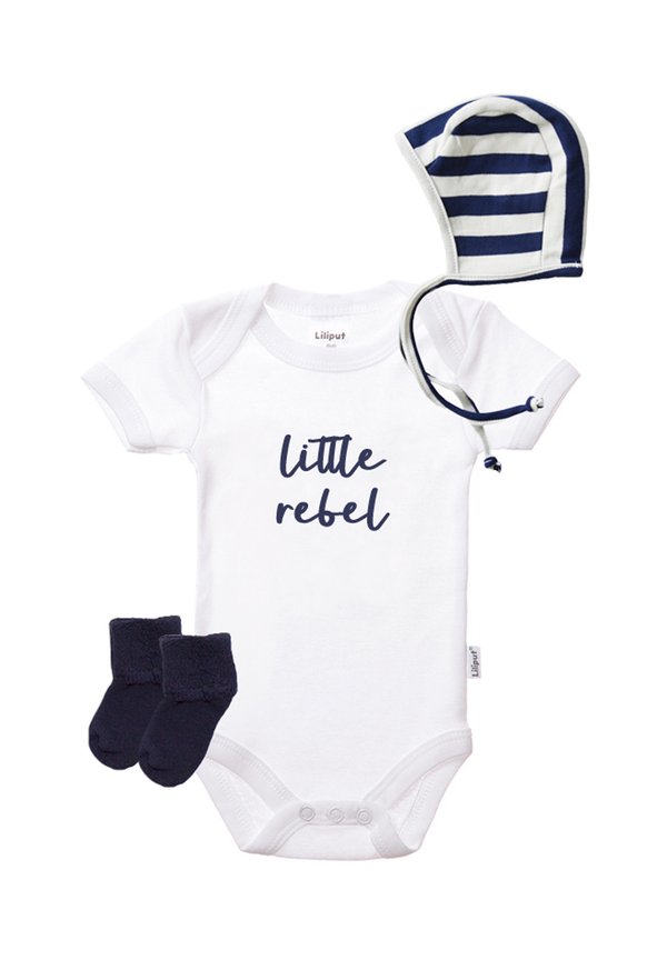 ERSTAUSSTATTUNGSSET 3-TLG LITTLE REBEL - Body - weiss  blau