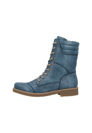 Schnürstiefelette - blau