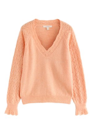 REGULAR FIT - WITH A TOUCH - Džemper - peach