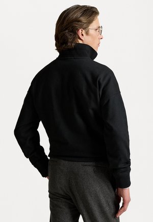 RELAXED FIT LOGO COLLARED SWEATSHIRT - Pólóing - polo black