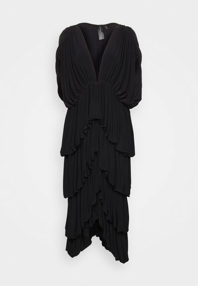 Norma Kamali TIERED  - Robe en jersey - black