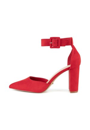 WITH A BLOCK - Kõrge kontsaga kingad - red