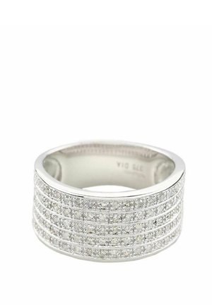 HALF MULTI ROW DIAMOND ETERNITY - Anillo - white gold
