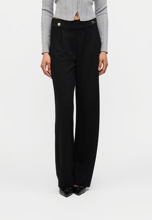 JDYNEW PRETTY GEGGO LONG PANT - Bukser - black