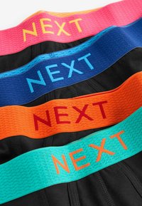 Next A-FRONTS FOUR PACK - Boxers - black bright colour contrast texture waistband