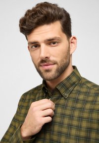 Eterna FLANELLHEMD - COMFORT FIT - Hemd - khaki