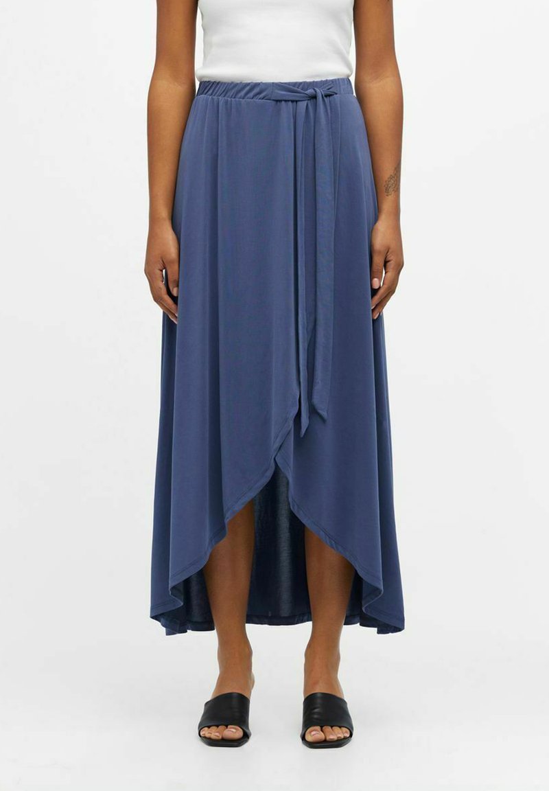 Object - OBJANNIE NOOS - Wrap skirt - blue indigo, Enlarge