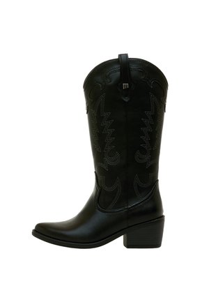 mtng, BOTAS PLANAS DE MUJER TANUBIS - Botas camperas - black