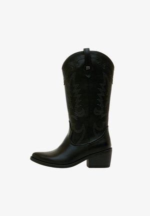 mtng, BOTAS PLANAS DE MUJER TANUBIS - Botas camperas - black