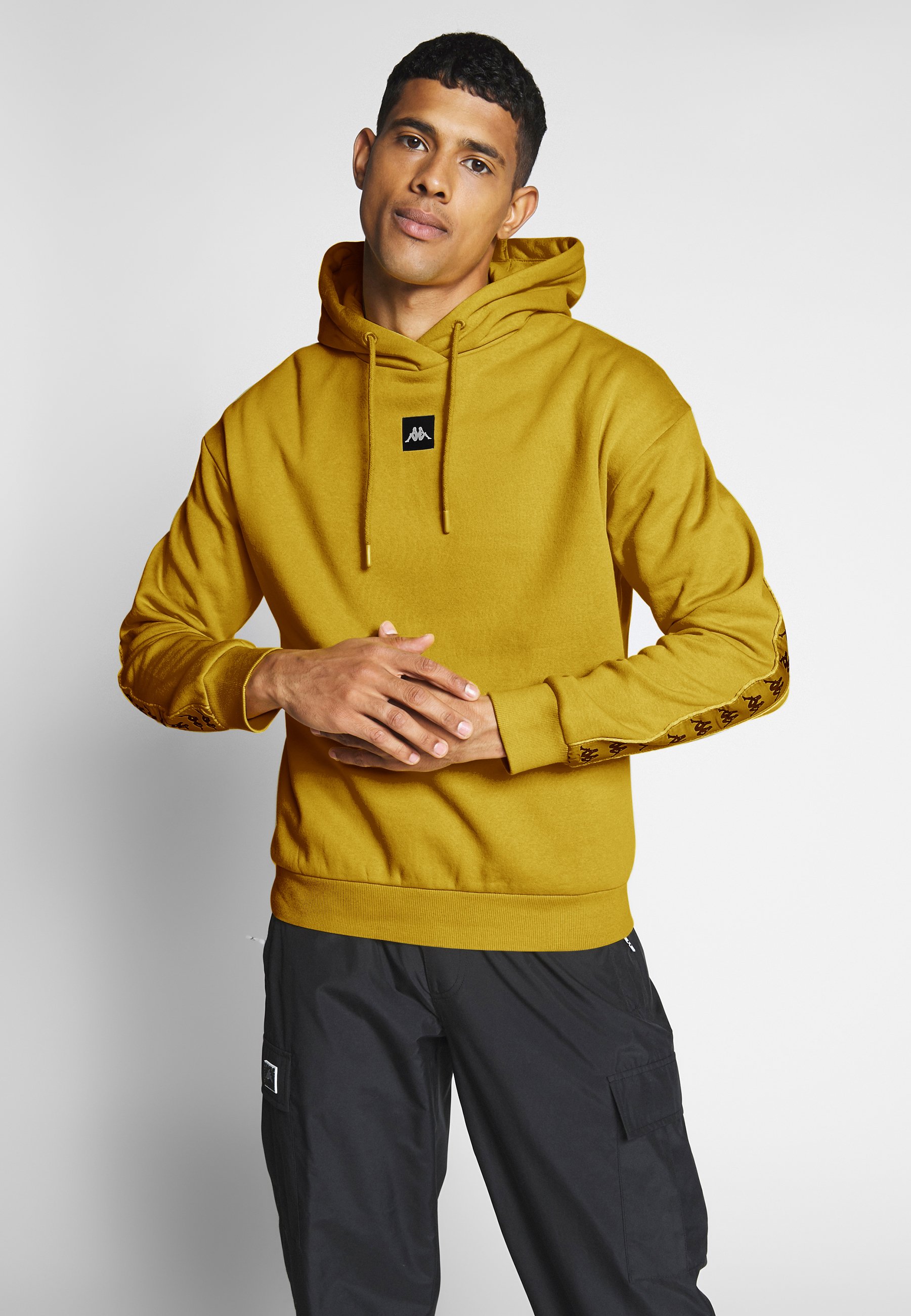 yellow kappa hoodie