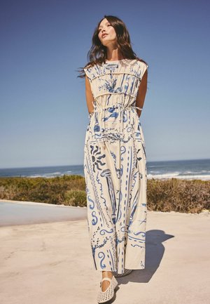 Next, TALL FIT - TIE SIDE MIDI SUMMER DRESS . - Maxikjoler - blue print