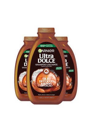 SHAMPOO ULTRA DOLCE OLIO DI COCCO E BURRO DI CACAO, SHAMPOO PER CAPELLI CRESPI, 400 ML - 3 PACK - Shampoo