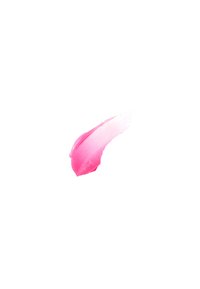 Pink lip product swatch, exhibiting a glossy finish with a vibrant, rich color gradient from deep to light pink and smooth texture.