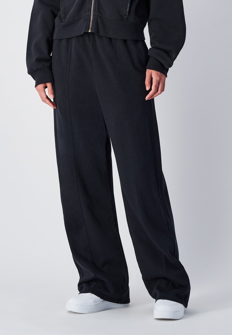 Champion WIDE LEG VINTAGE WASH - Pantalones deportivos - black