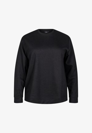 Zizzi FLASH-MIT RUNDHALSAUSSCHNITT - Sweatshirt - black