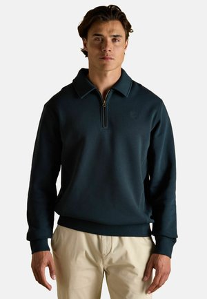 JENKINS BRUSHED COLLAR - Langarmshirt - navy