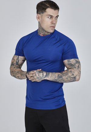 SIKSILK MUSCLE FIT - Paprasti marškinėliai - blue