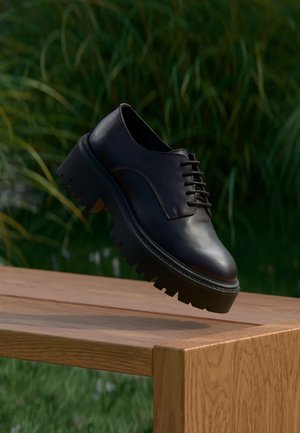 LEATHER - Veterschoenen - bordeaux