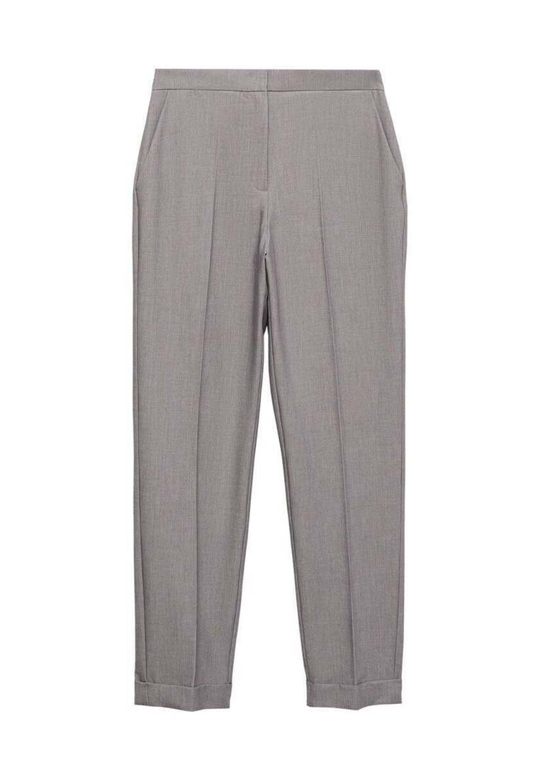 Mango Broek grijs
