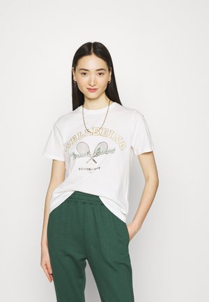 IDA TEE - Triko s potiskem - offwhite