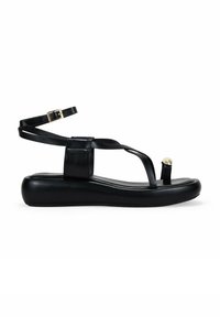 DE DEDO CON ANILLO - Sandalias de dedo - black