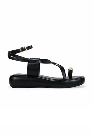 Bosanova DE DEDO CON ANILLO - Sandales tongs - black