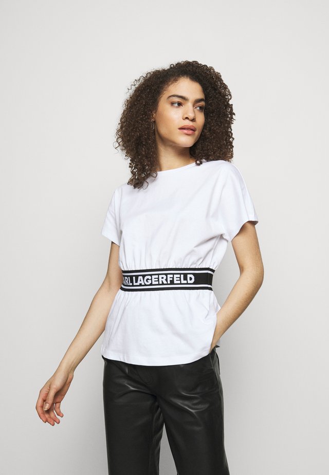 LOGO TAPE - Haut de pyjama - white
