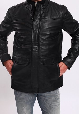 Lederjacke - black