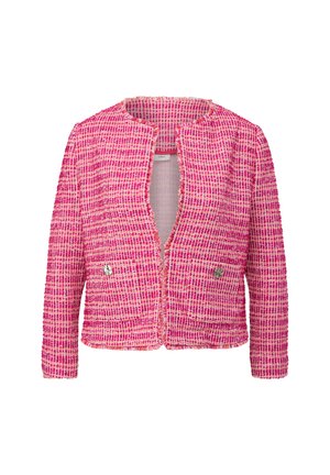 s.Oliver BLACK LABEL MIT AUSGEFRANSTEM SAUM - Strickjacke - pink