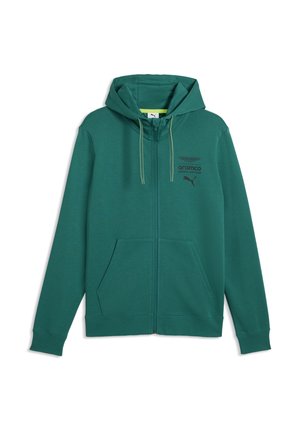 ASTON MARTIN ARAMCO TEAM ESSENTIALS HOODIE - Sweatjacke - green lux