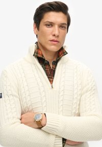 Superdry & Co CABLE - Strickpullover - winter white