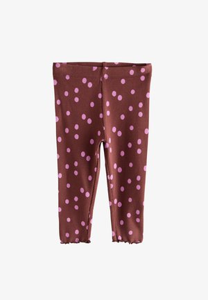 Next, REGULAR FIT - RIBBED LEGGINGS - Leggings - Hosen - brown pink spot