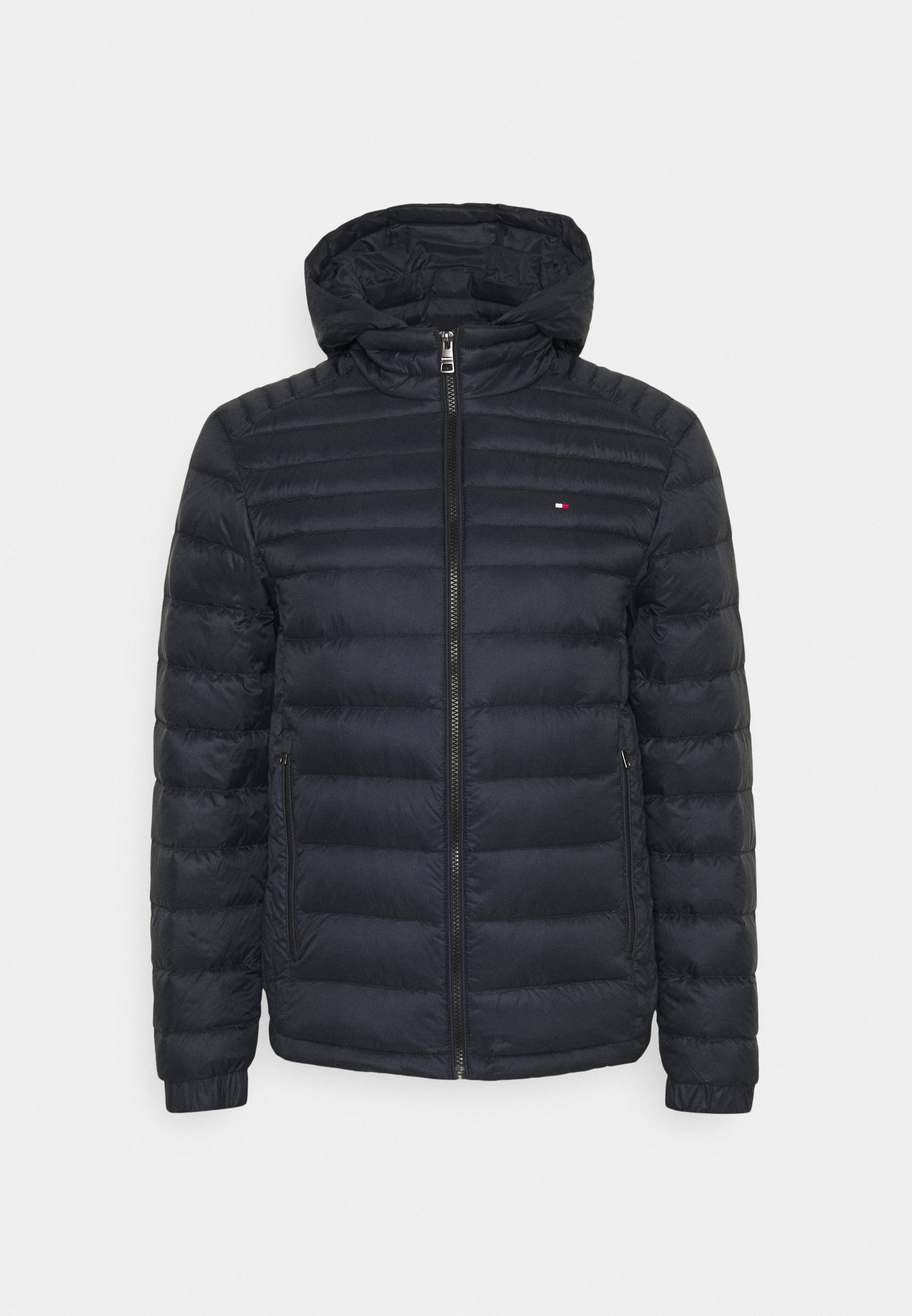 packable hooded puffer coat