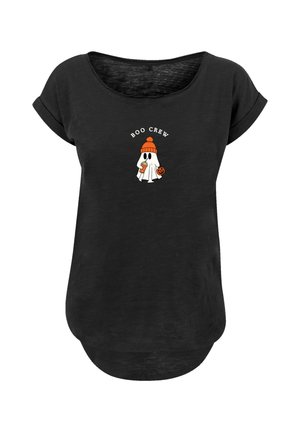 BOO CREW COOL GEIST HALLOWEEN - Print T-shirt - schwarz