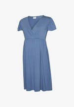 MAMALICIOUS Mlmia AOP SL Jrs Midi Dress 2-p E. A. Vestito Premaman, Black/Pack: Leone, S Donna MAMALICIOUS Mlmia AOP SL Jrs Midi Dress 2-p E. A. Vestito Premaman, Black/Pack: Leone, S Donna