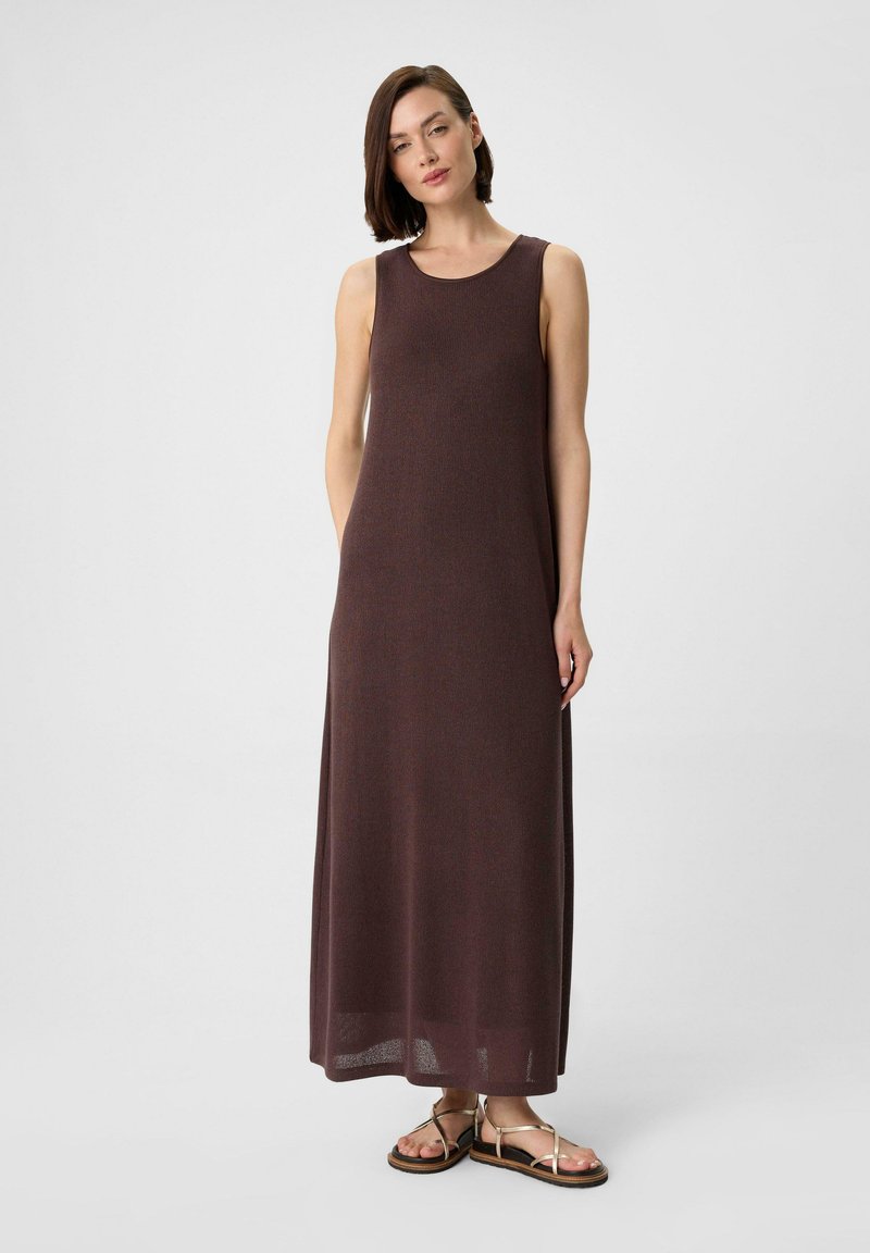 comma casual identity Maxikleid - mokka