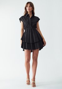 WILLA SIRENA MINI - Shirt dress - black