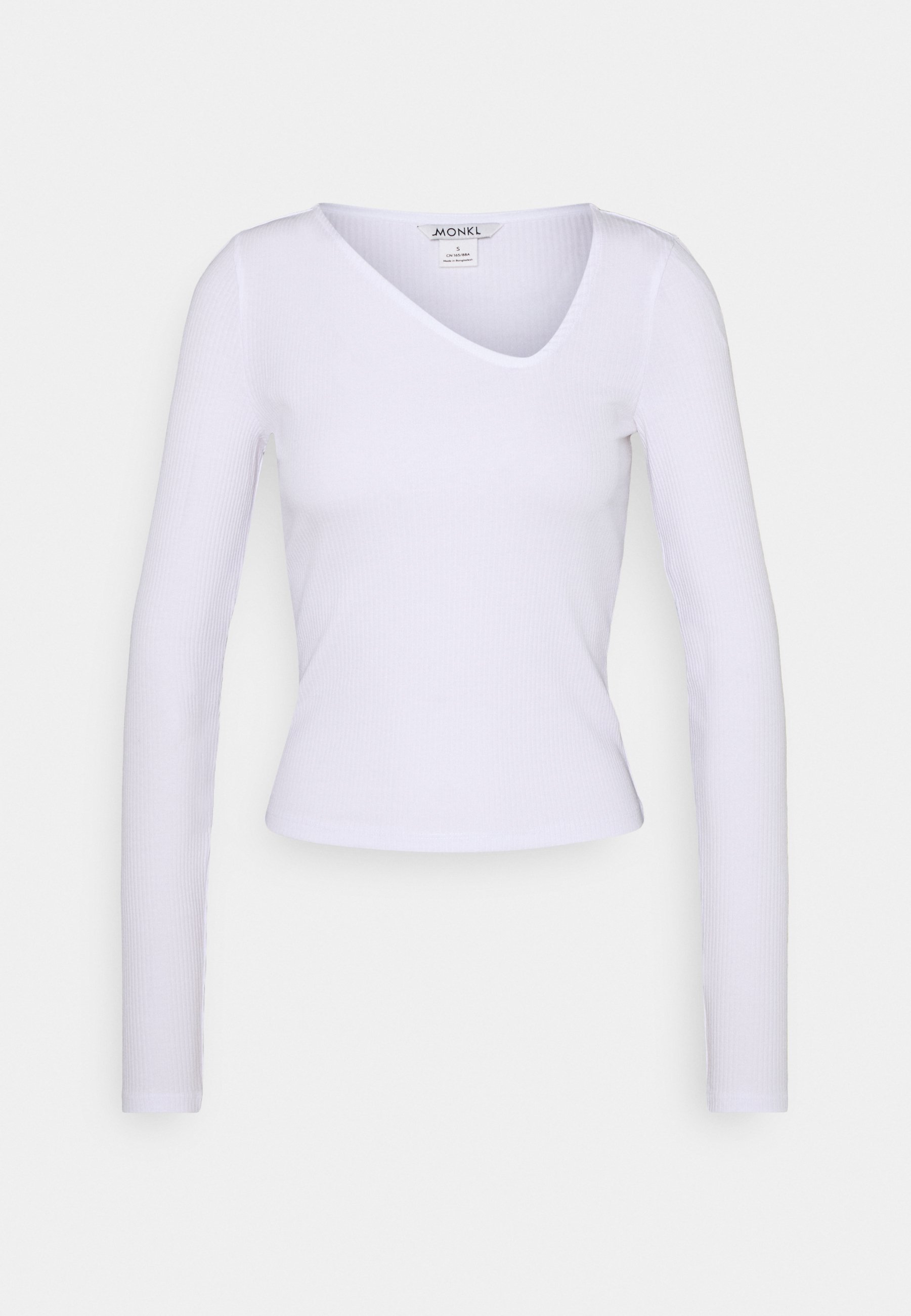 T-shirt à Manches Longues Femme - Coupe Ajustée - Mélange Polyester/élasthanne - Col Rond - Basique Confortable