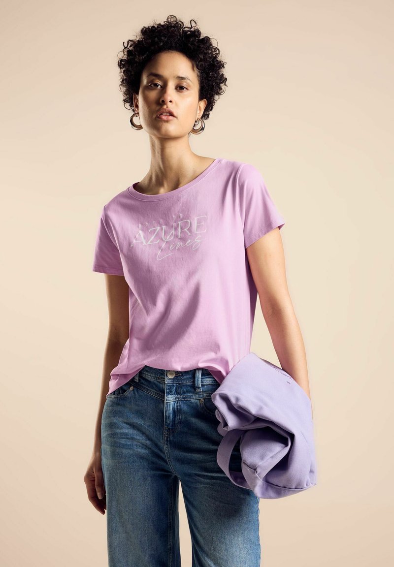 Street One WORDING - T-Shirt print - rosa