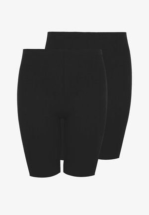 Yours Clothing, 2 PACK CYCLING - Shorts - black