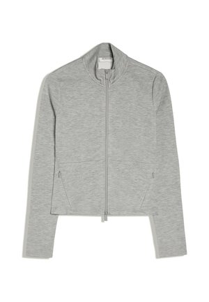 Bershka, JACKET - Sweat zippé - dark grey
