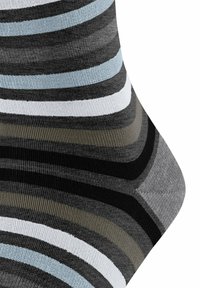 FALKE TINTED STRIPE - Calze - asphalt mel